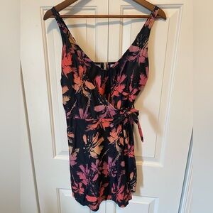 NWT Summer Mae Swim Dress/Swimsuit - Black with Pink & Coral